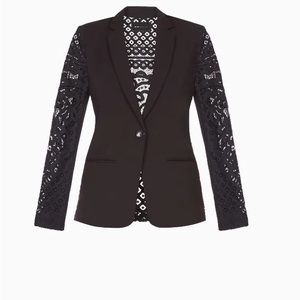 BCBG Stunning Floral Motif Lace Blazer